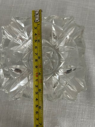 Cenicero cristal tallado vintage