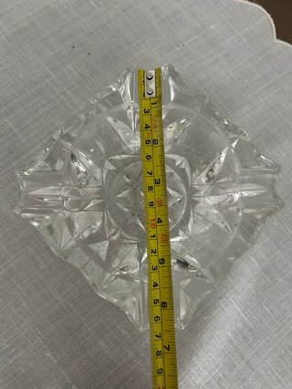 Cenicero cristal tallado vintage