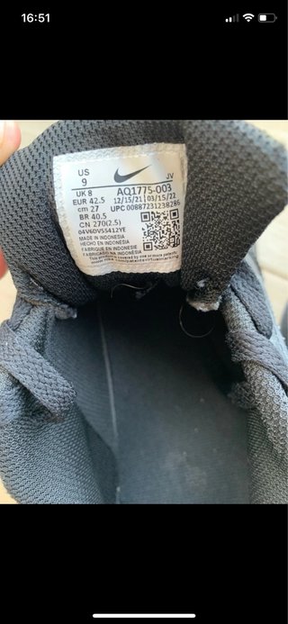 Zapatillas Nike Negras Casi Sin Uso