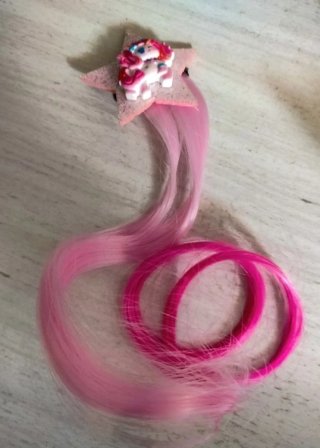 Horquillas con extensiones de unicornio
