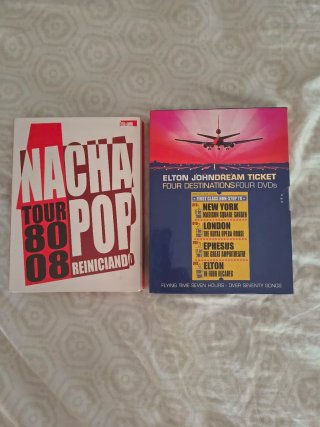 Nacha Pop y Elton John DVDs