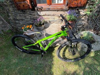 Bicicleta Montaña Cannondale Verde Talla XS