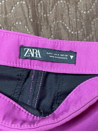 Falda pantalón magenta Zara