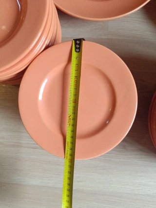 Vajilla naranja 12 servicios