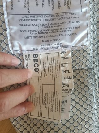 Mochila Porteo 9-27 kg Gris