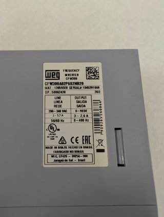 Variador de frecuencia WEG CFW300. Nuevo