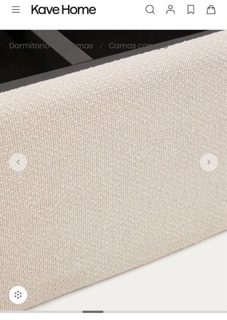 Cama Canapé Kave Home Netzi Beige 160 Sin Estrenar