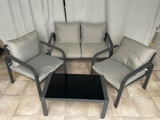 Juego Muebles Jardín: Sofá, 2 Sillones y Mesa