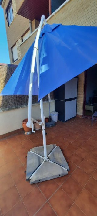Sombrilla Parasol Grande Azul