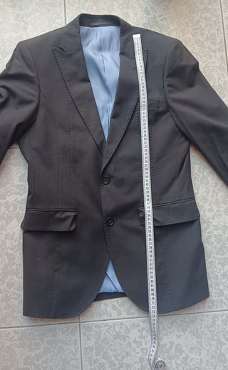 Saco de vestir gris estilo Old Money