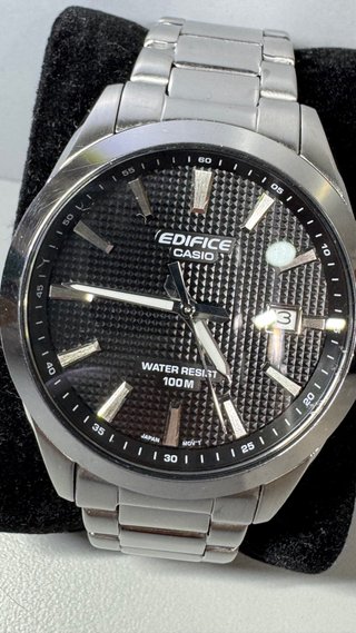 Reloj Casio Edifice Esfera Negra Texturizada