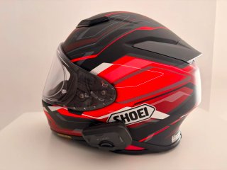 Casco Shoei NXR2 con intercom Cardo frescos 4x