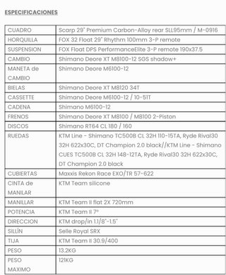Bicicleta KTM Scarp Elite 2024