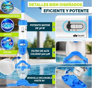 Aspirador Piscina Tillvex Inalámbrico