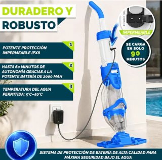 Aspirador Piscina Tillvex Inalámbrico