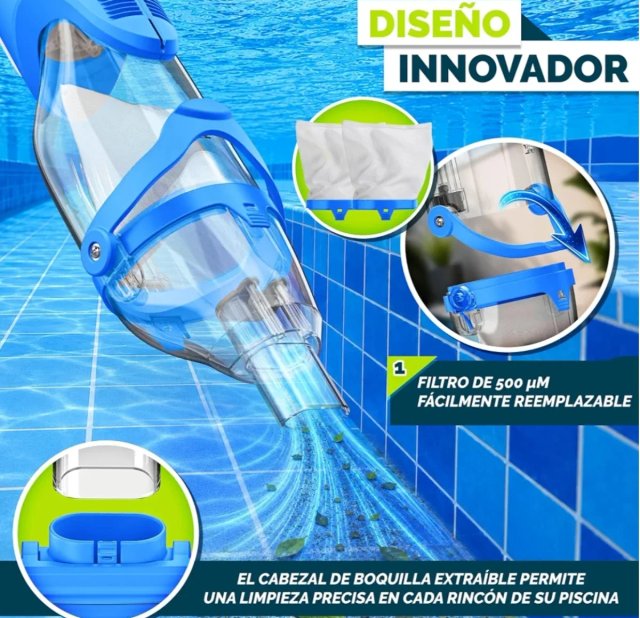 Aspirador Piscina Tillvex Inalámbrico