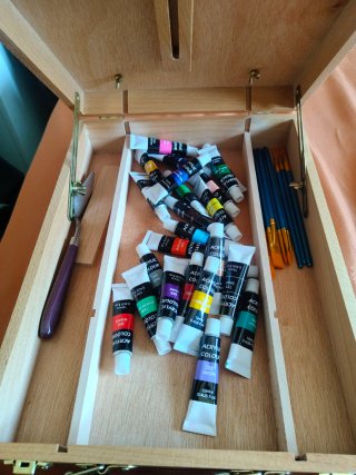 Set Pintura Acrílica Madera