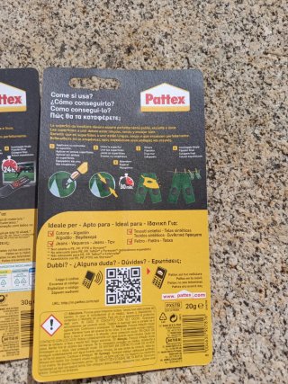 Set 2 Pegamentos Pattex Plástico y Textil. Embalaj