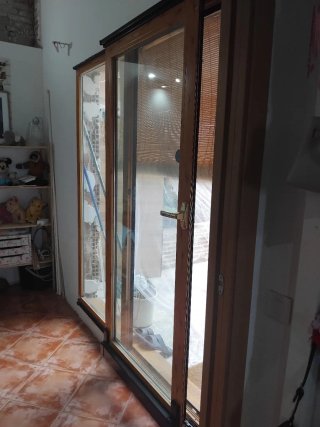 Ventanal corredero de madera
