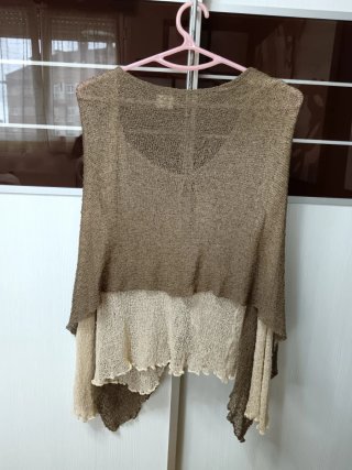 Chaqueta calada mujer manga larga