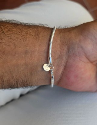 Pulsera Plata Ley 925 Hombre