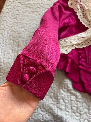 Corpiño Fallera Rosa y Beige