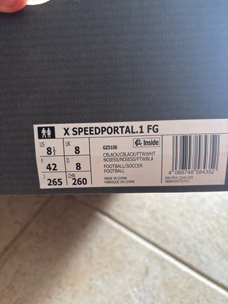 Adidas X Speedportal.1 FG Negro