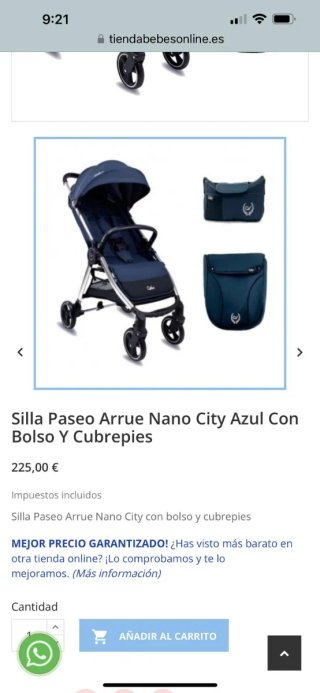 Silla de paseo Arrúe Nano City Precio negociable!