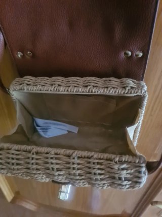 Bolso Primark tejido y piel