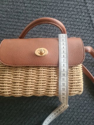 Bolso Primark tejido y piel