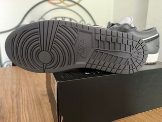 Nike Air Jordan 1 Low Gris Blanco Talla 45