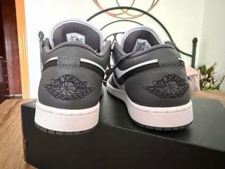 Nike Air Jordan 1 Low Gris Blanco Talla 45
