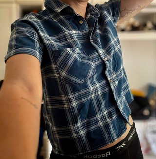 Camisa cuadros Pull&Bear manga corta