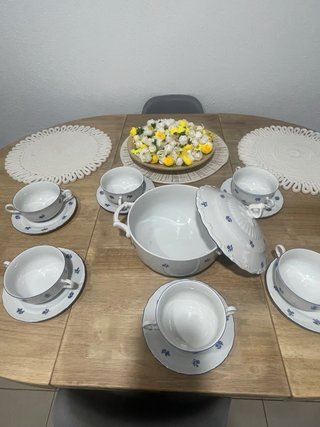 Sopera 6 servicios y tazas consomé