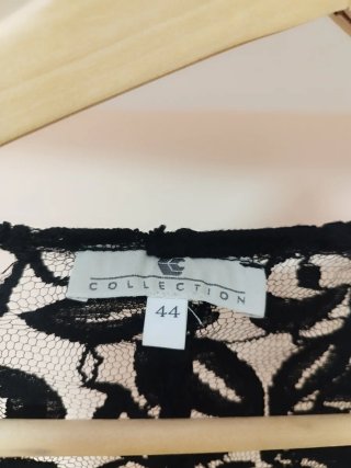 Vestido Negro Encaje Talla 42