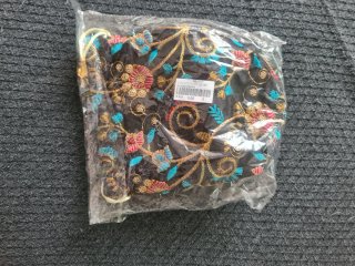 Bolso bombonera bordado