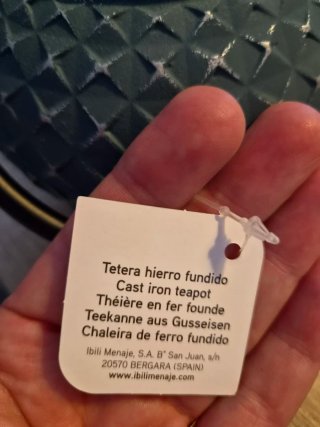 Tetera DACA Hierro Fundido IBILI 0.85L Nueva