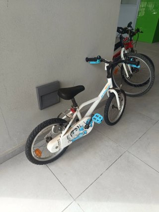 Bicicleta Btwin 100 Niños 16 Blanca