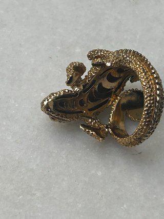 Anillo Aristocracy Dorado Tortuga