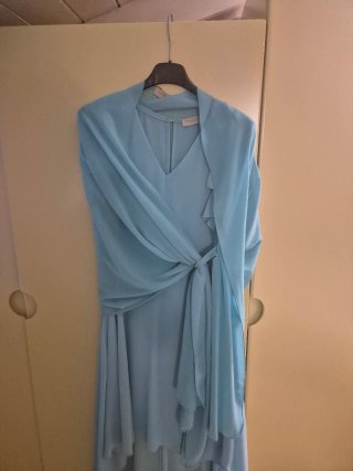 Vestito Rinascimento verde acqua