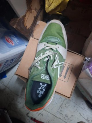 Zapatillas Munich Beige y Verde