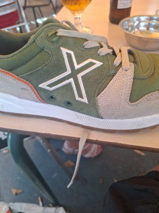 Zapatillas Munich Beige y Verde