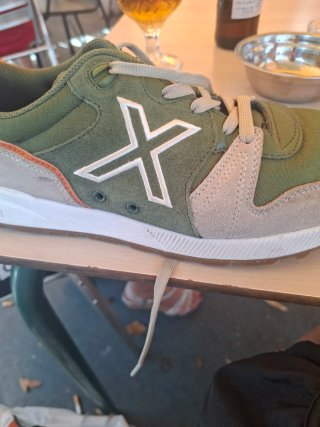 Zapatillas Munich Beige y Verde