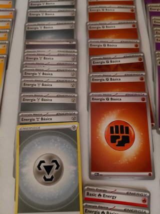 Lote de Cartas Pokémon Energía Básica