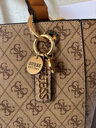 Mala Shopper Guess Bege/Castanho