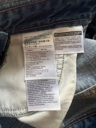 Peto vaquero corto Levis Strauss