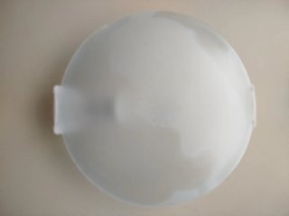 Plafón techo/pared cristal opaco blanco