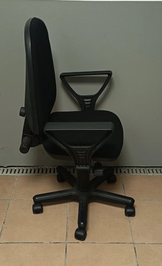 SILLA de ESTUDIOS, OFICINA negra con 5 Ruedas
