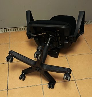 SILLA de ESTUDIOS, OFICINA negra con 5 Ruedas
