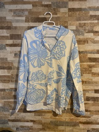 Conjunto floral azul y blanco | Talla XS | Nuevo